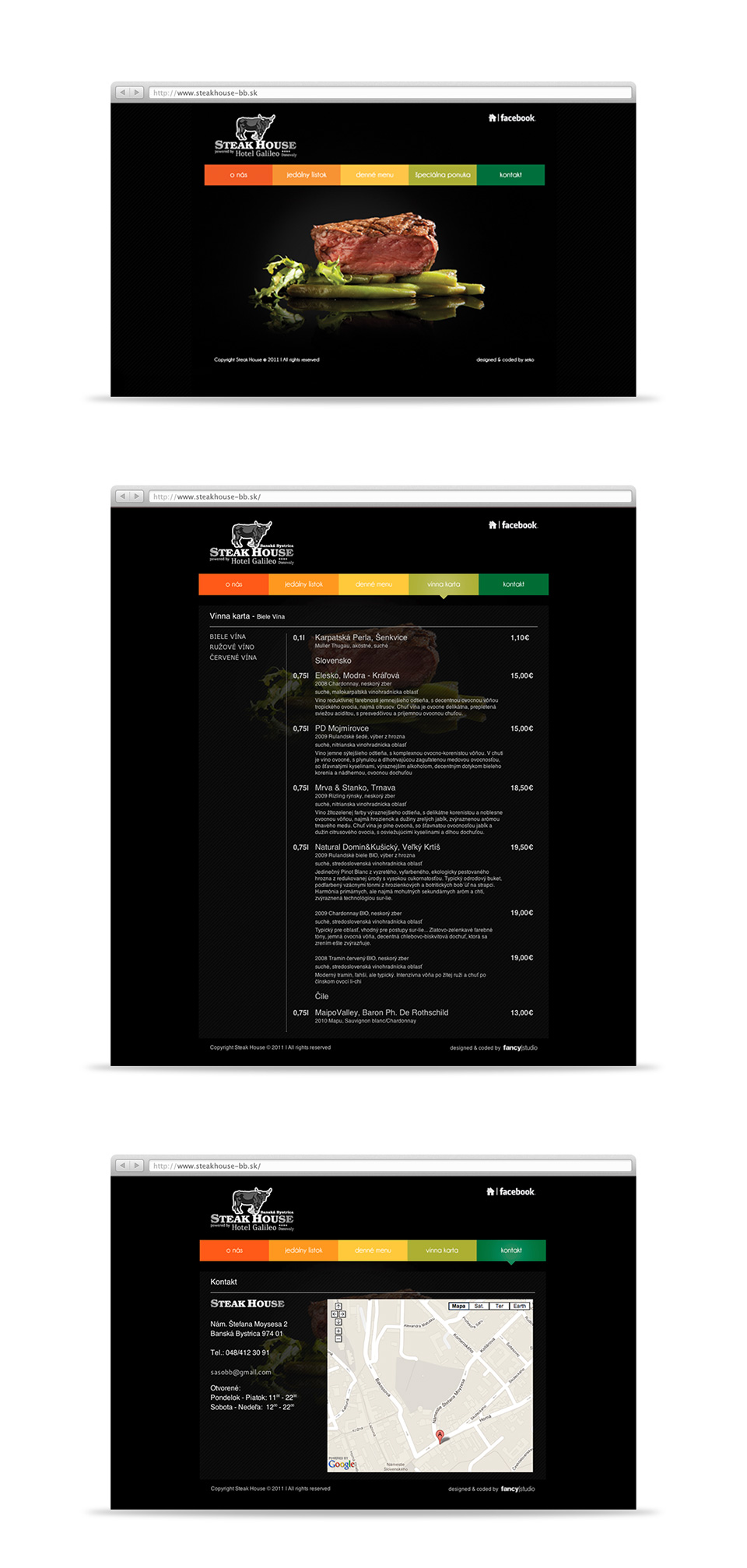 steak house - 
web page